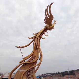 雕塑工藝品廠家城市景區(qū)景點鳳凰景觀