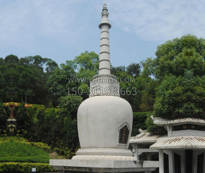 園林景觀(guān)大理石舍利塔石雕雕塑