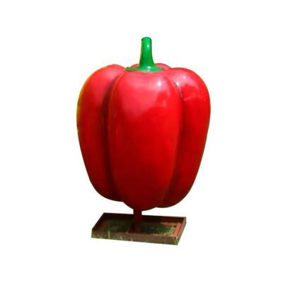 紅辣椒，玻璃鋼仿真蔬菜雕塑