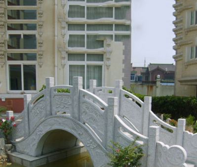 小區(qū)景觀(guān)大理石拱橋雕塑