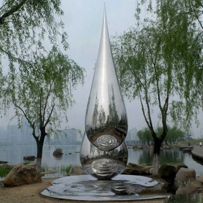 不銹鋼水滴，雨滴景觀雕塑