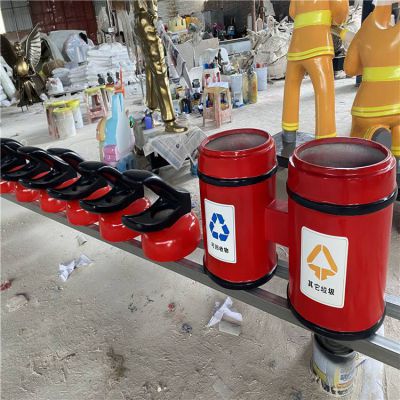 玻璃鋼創(chuàng)意滅火器垃圾桶雕塑