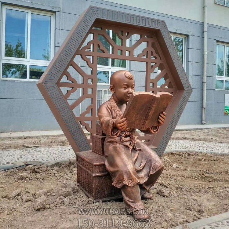 仿銅現(xiàn)代人物雕塑 古代城市戶外雕塑擺件
