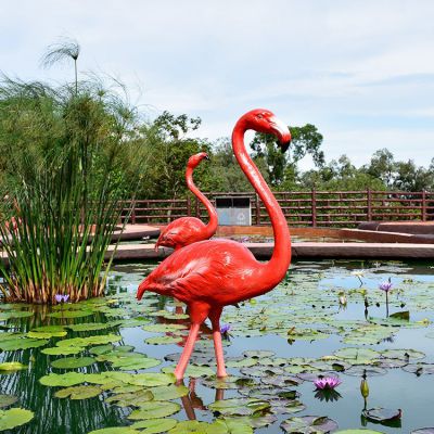 玻璃鋼火烈鳥(niǎo)，仿生火烈鳥(niǎo)
