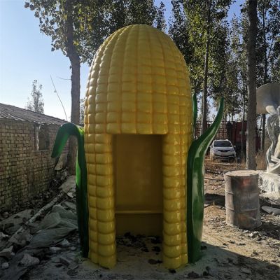 旅游景點擺放玻璃鋼噴漆玉米休閑座椅